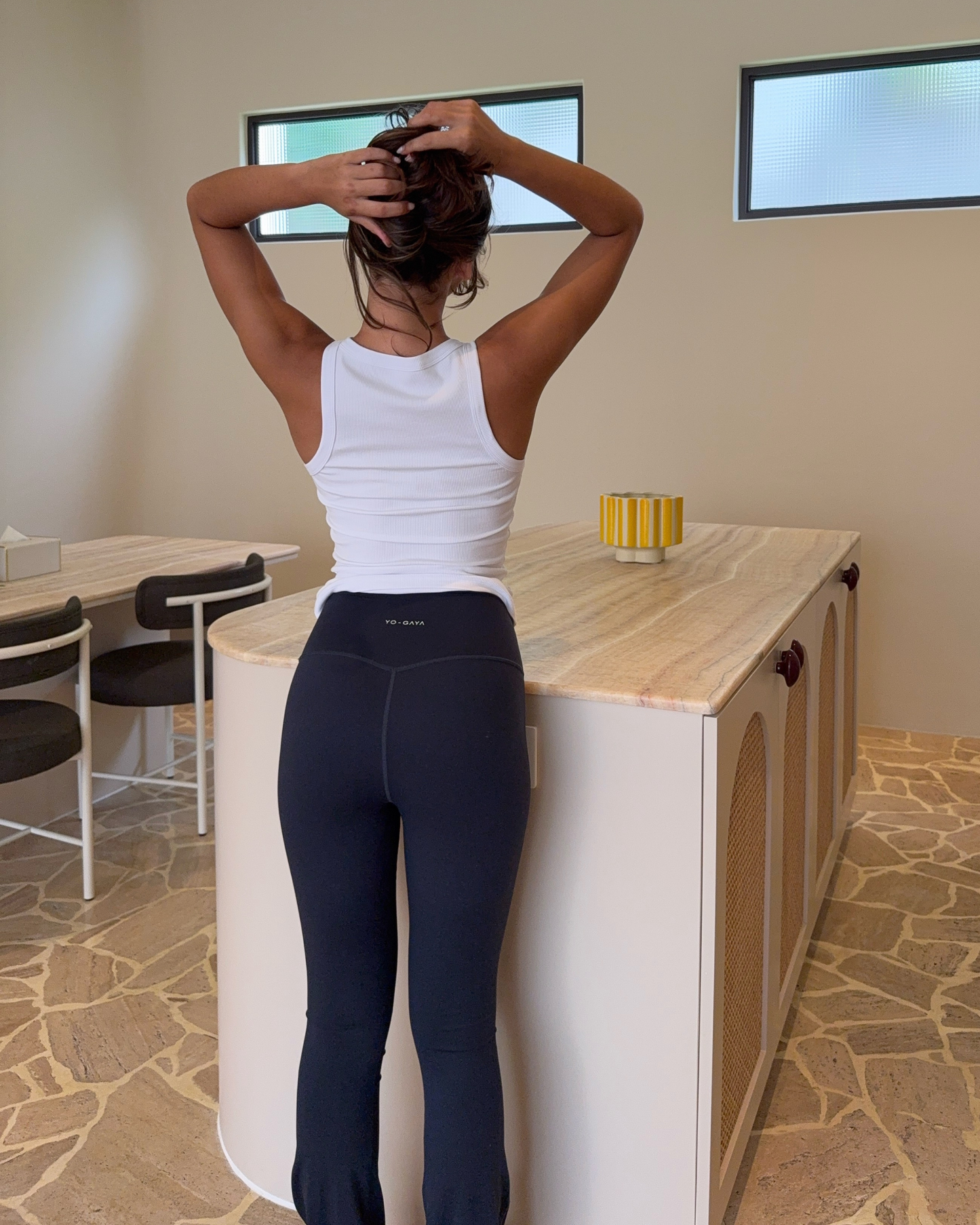 Flared Legging - Deep Ocean Blue