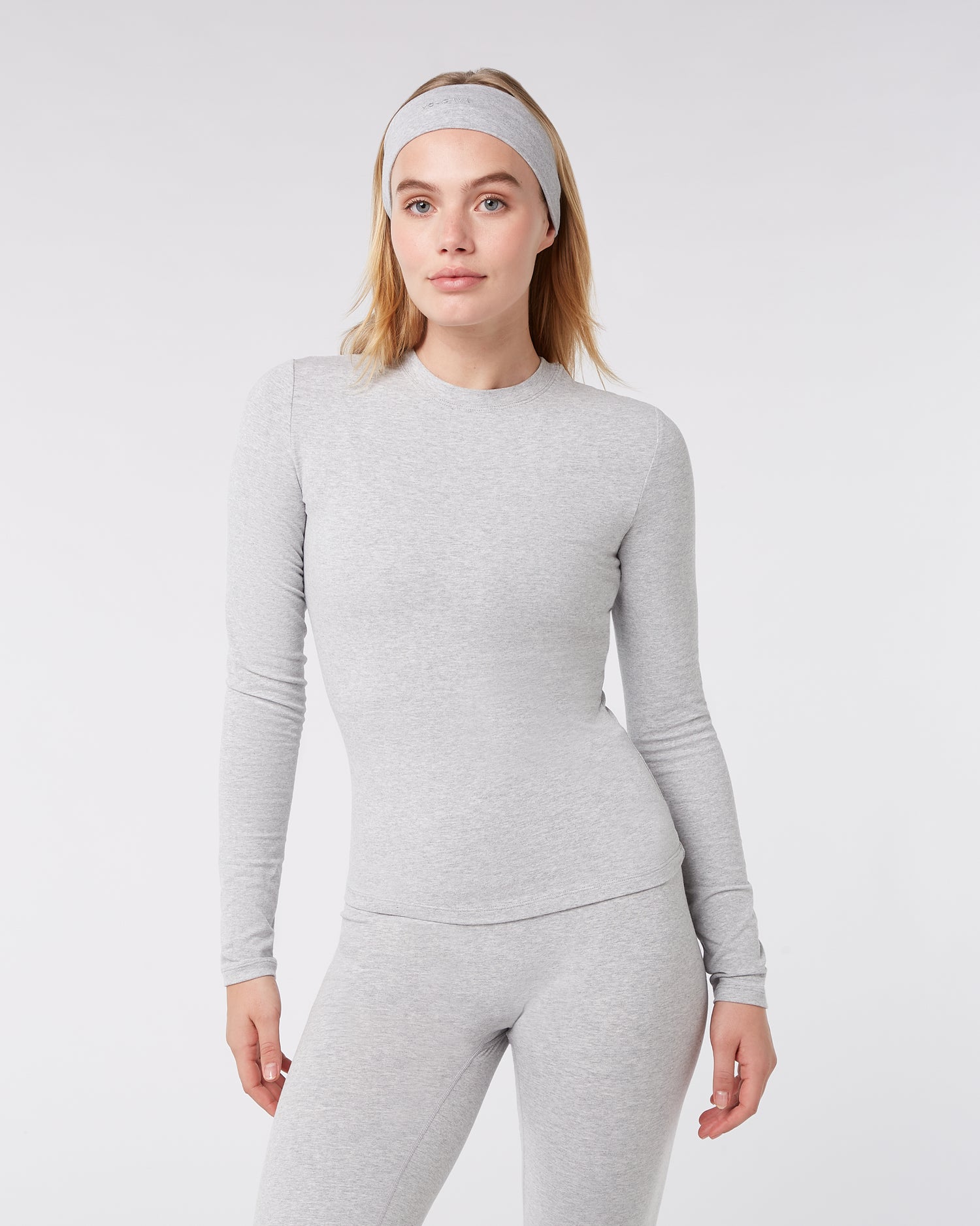 Lounge Long Sleeve Top - Grey Melange