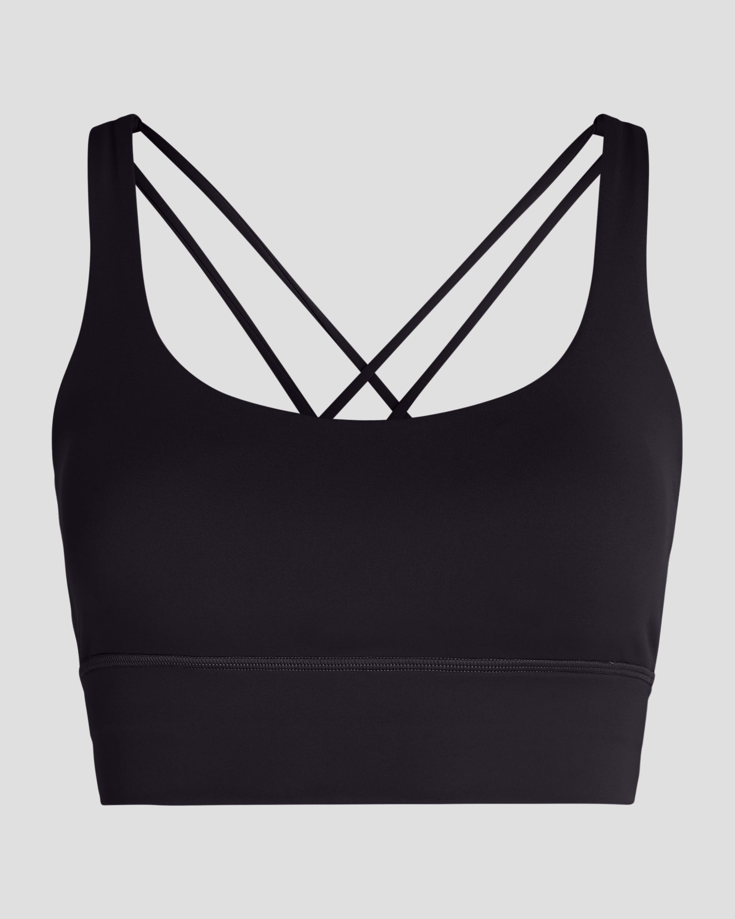 Cross Back Bra - Black