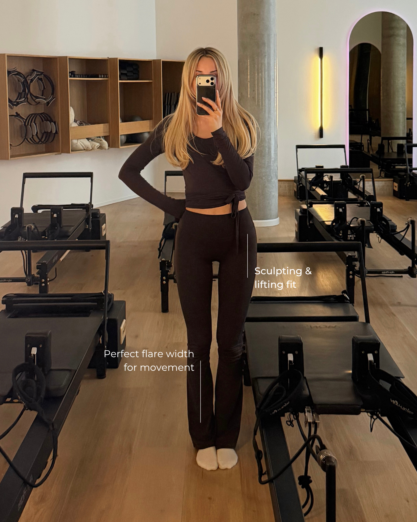 Flared Legging - Coffee Bean