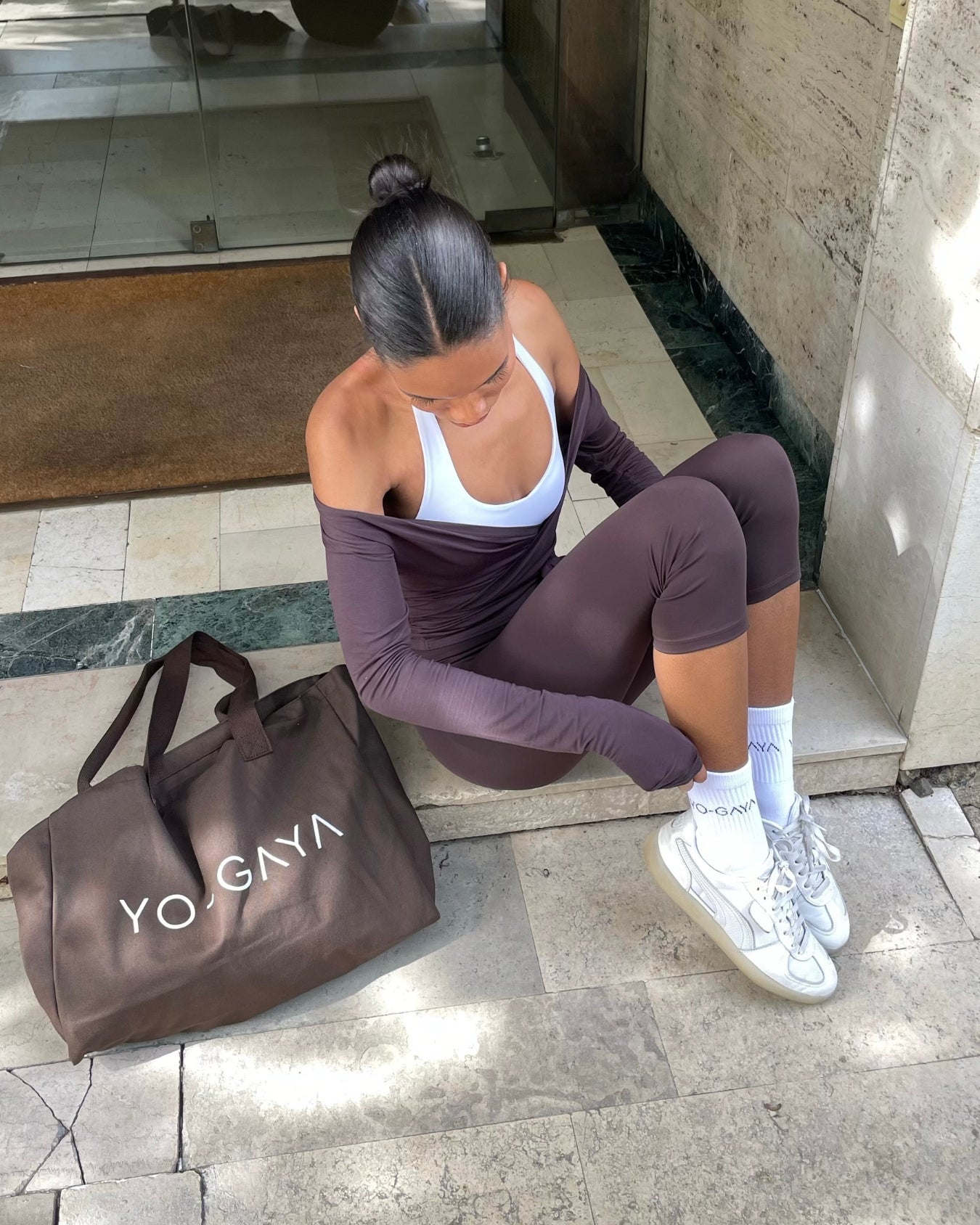 Capri Legging - Coffee Bean