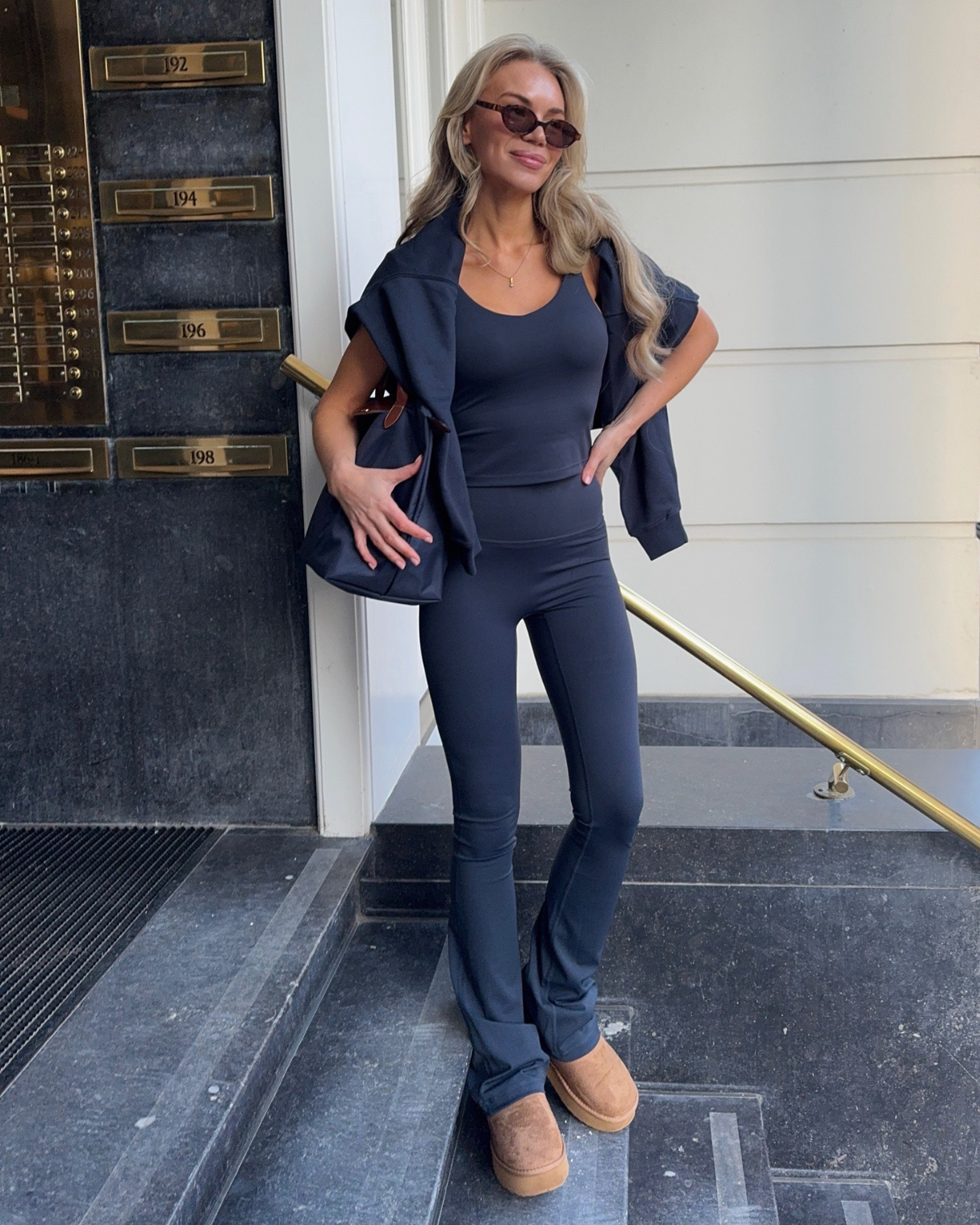 Flared Legging - Deep Ocean Blue